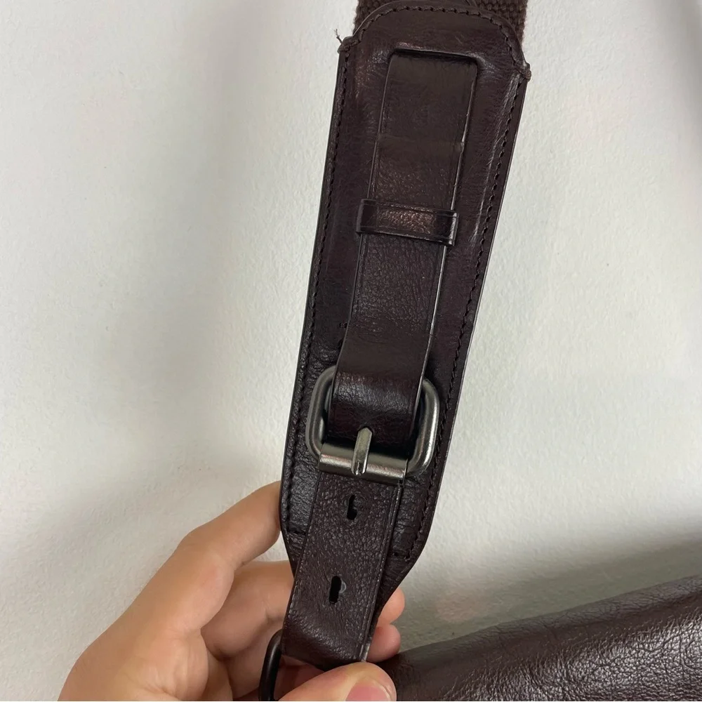 Vintage Hugo Boss Messenger Bag Genuine Leather RARE